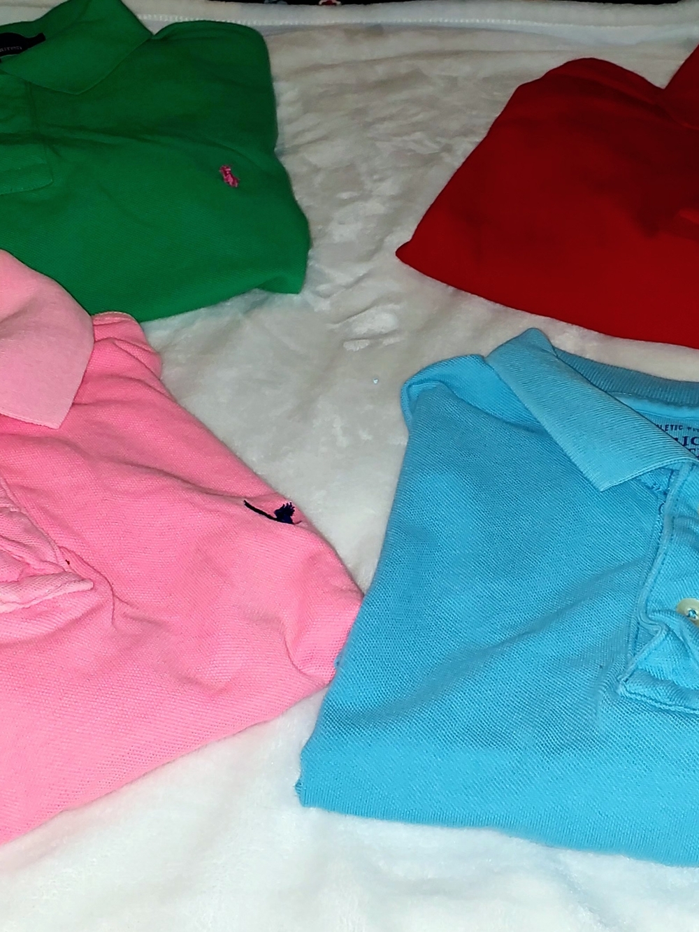 Lot of 4 Polo Shirts Polo By Ralph Lauren, American Outfitters & Lacoste
